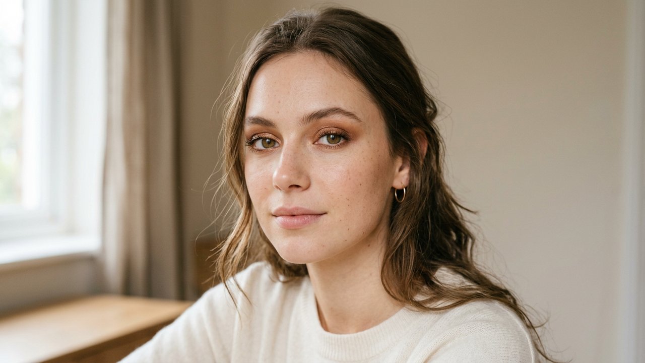 Maquillage smoky bronze sublimant les reflets dorés d'yeux hazel