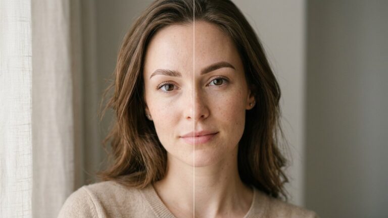 Comparaison entre sourcils microblading et sourcils poudre