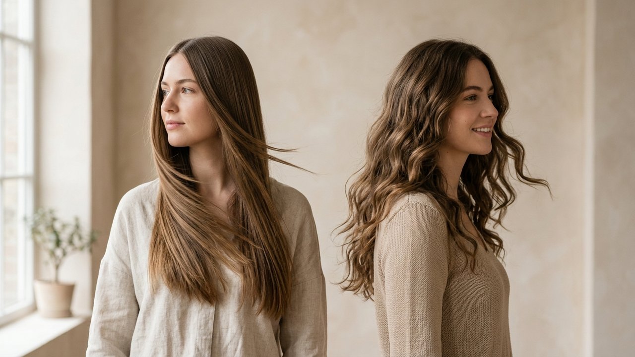 Comparaison entre cheveux lisses au brésilien et cheveux souples au tanin