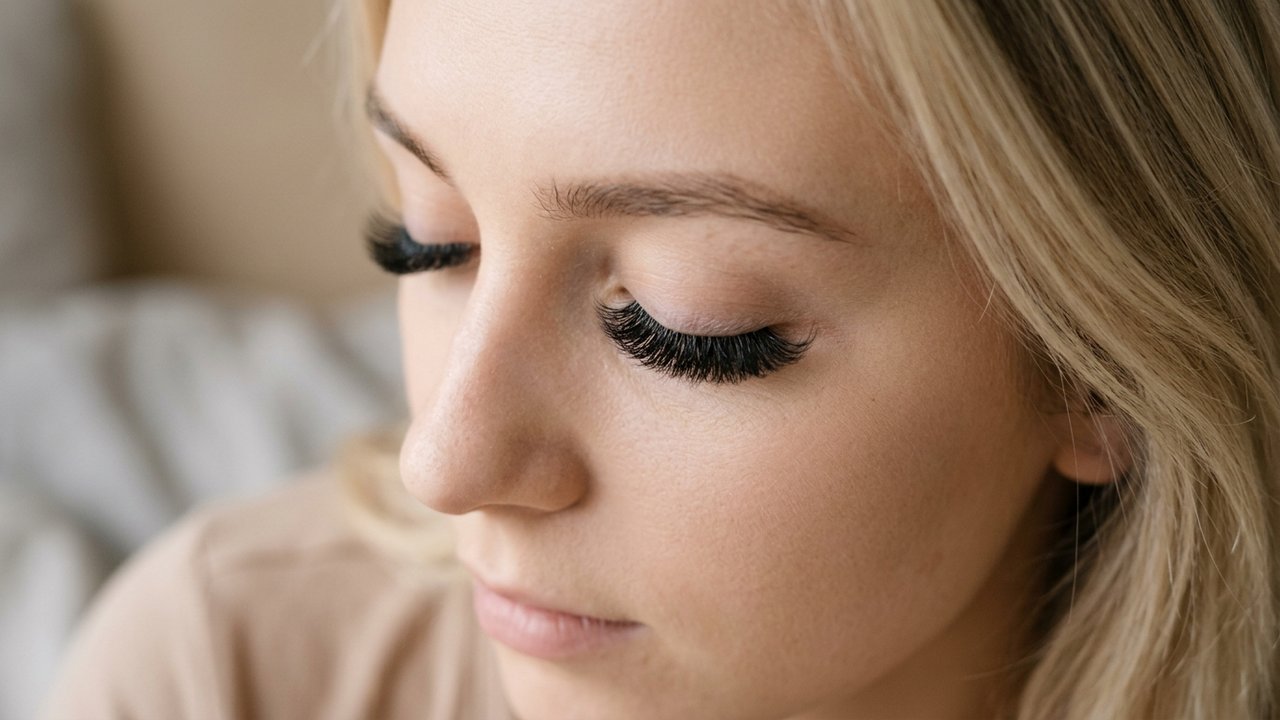 Extensions de cils volume russe avec effet dense dramatique