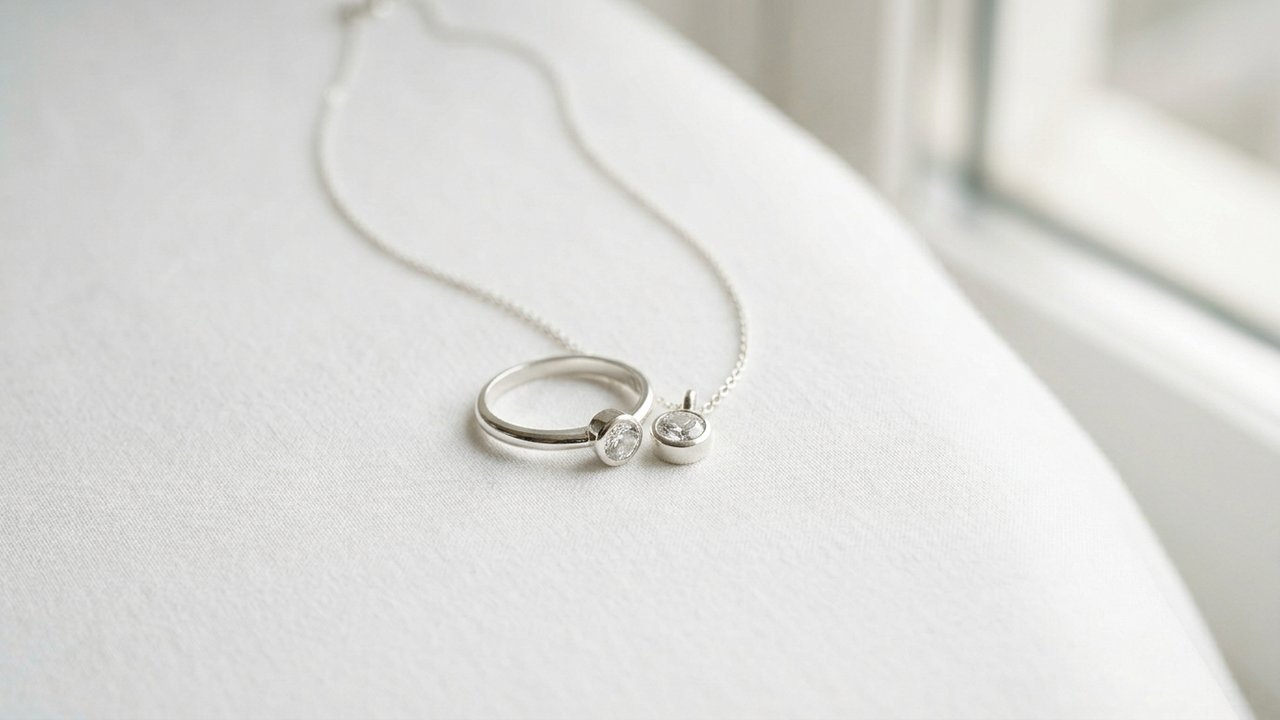 Bijoux en argent brillants et éclatants