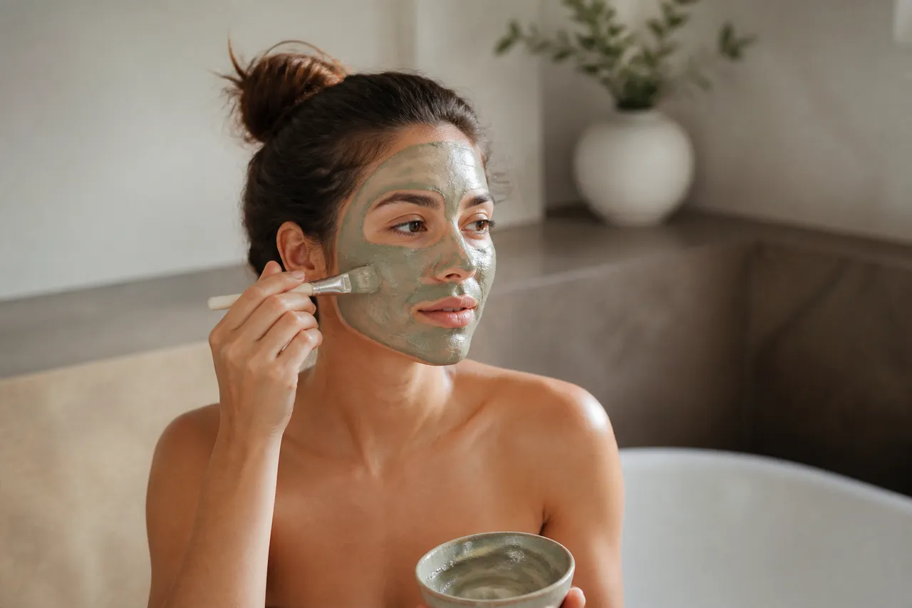Masque à l'argile pour enlever un point noir incrusté