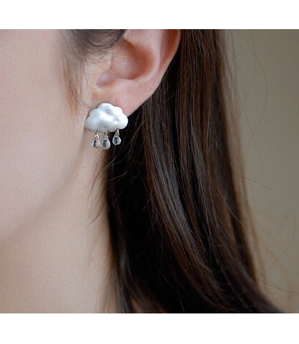 Boucles d'Oreilles Nuage & Gouttes 2