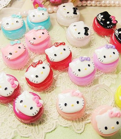 Mini Boîte de Transport Lentilles de Contact Hello Kitty 2