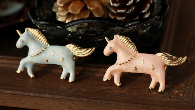 Barette Licorne Pastel 10