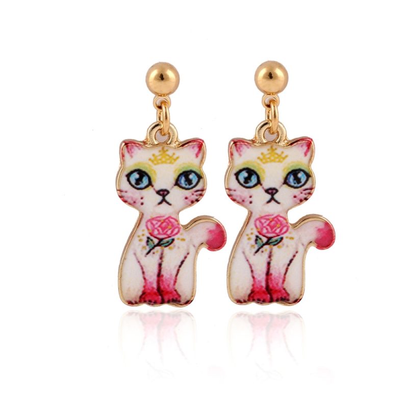 Boucles d'Oreilles Kawaii Chat