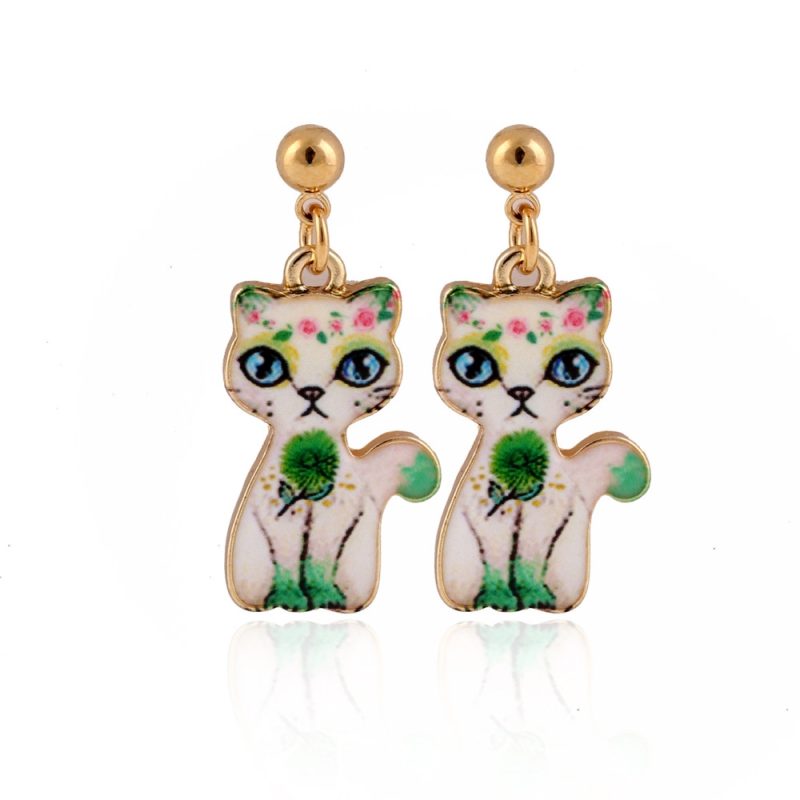 Boucles d'Oreilles Kawaii Chat