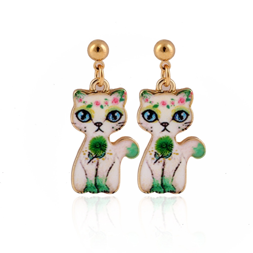 Boucles d'Oreilles Kawaii Chat 5