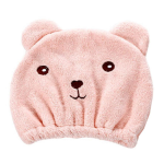 Bonnet séchage rapide Kawaii Ours rose