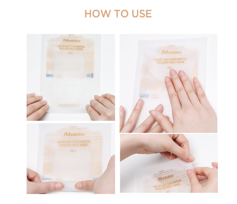 JM SOLUTION - Masque Tissu Lacto Saccharomyces Golden Rice