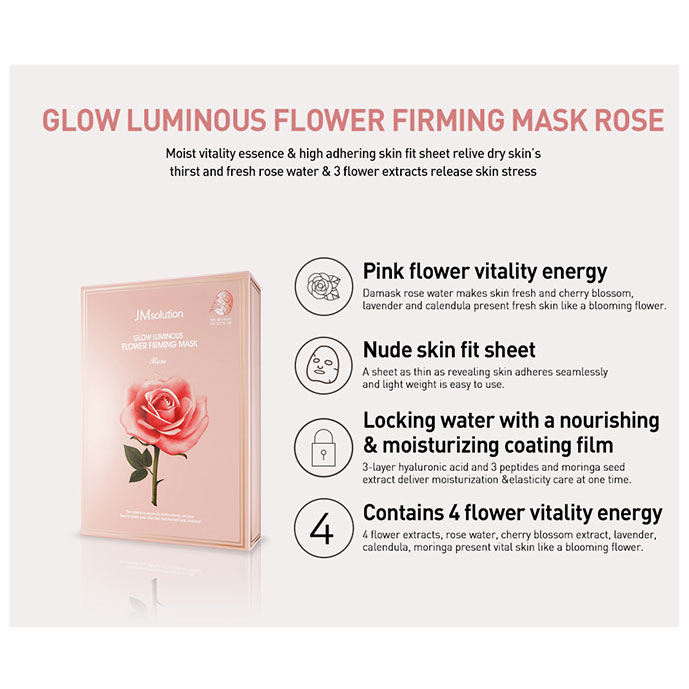 JM SOLUTION - Masque Glow Luminous Flower Firming Rose
