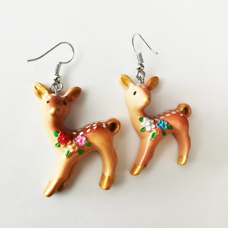 Boucles d'Oreilles Coréennes Bambi