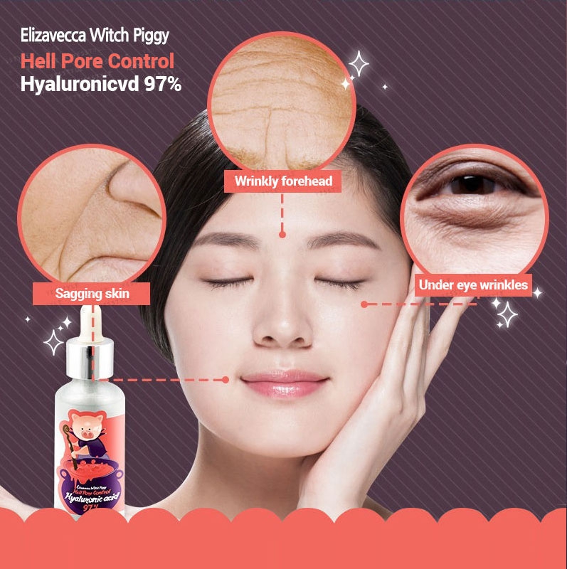 ELIZAVECCA - Sérum 97% Acide Hyaluronique Witch Piggy Hell Pore Control
