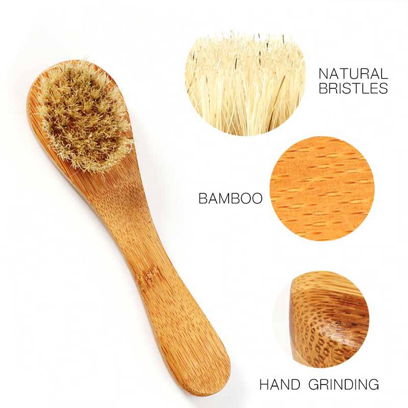 Petite Brosse Visage Raffermissante et Drainante Japonaise Sisal