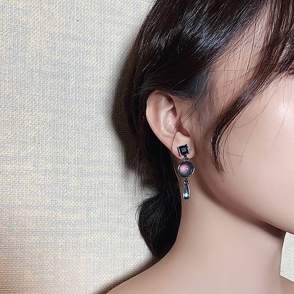 Boucles d'Oreilles Coréennes vintage Goutte d'eau 2
