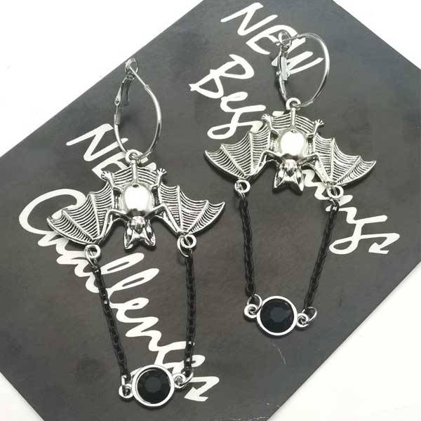 Boucles d'Oreilles Chauve-souris 2