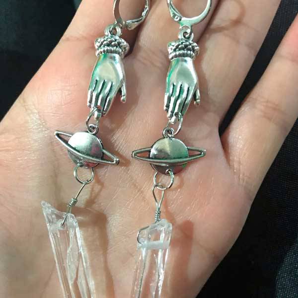 Boucles d'Oreilles Saturne