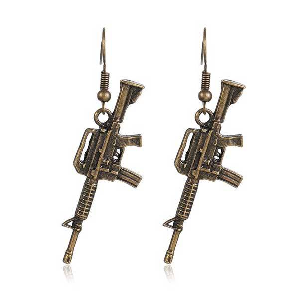 Boucles d'Oreilles Fusil d'assaut