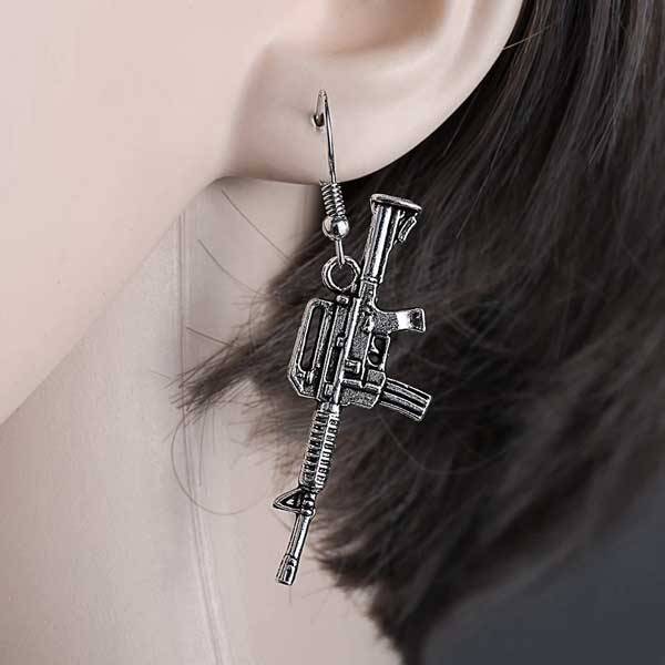 Boucles d'Oreilles Fusil d'assaut 3