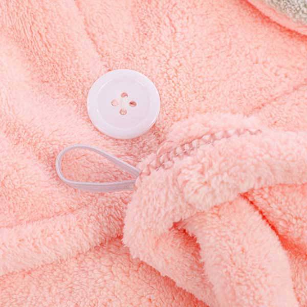 Bonnet séchage rapide Kawaii Lapin rose 3