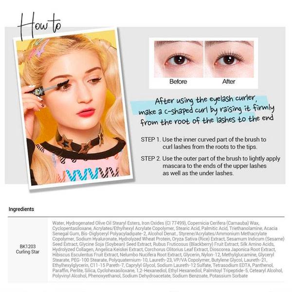 EYECROWN Mascara coréen Hard Carry Absolute Cara Curling Star 2