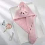 Bonnet séchage rapide Kawaii Lapin rose 3