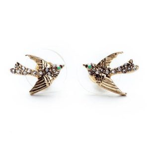 Boucles d'Oreilles Clou Hirondelle