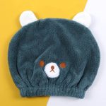 Bonnet séchage rapide Kawaii Ours vert