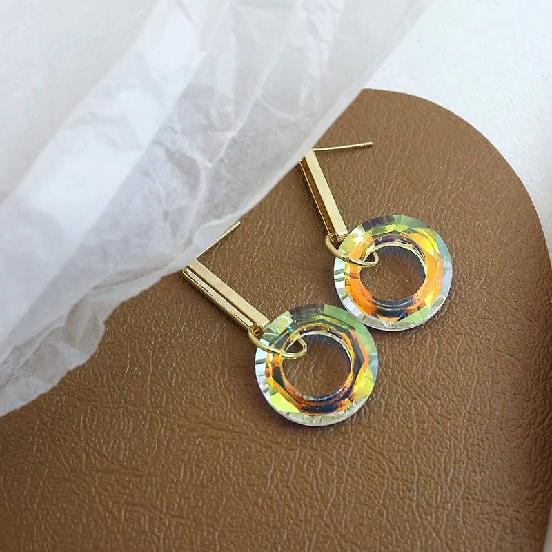 Boucles d'Oreilles Coréennes Or & Lumière 4