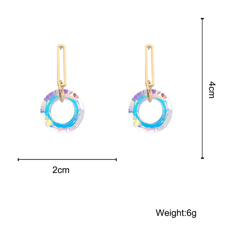 Boucles d'Oreilles Coréennes Or & Lumière 6