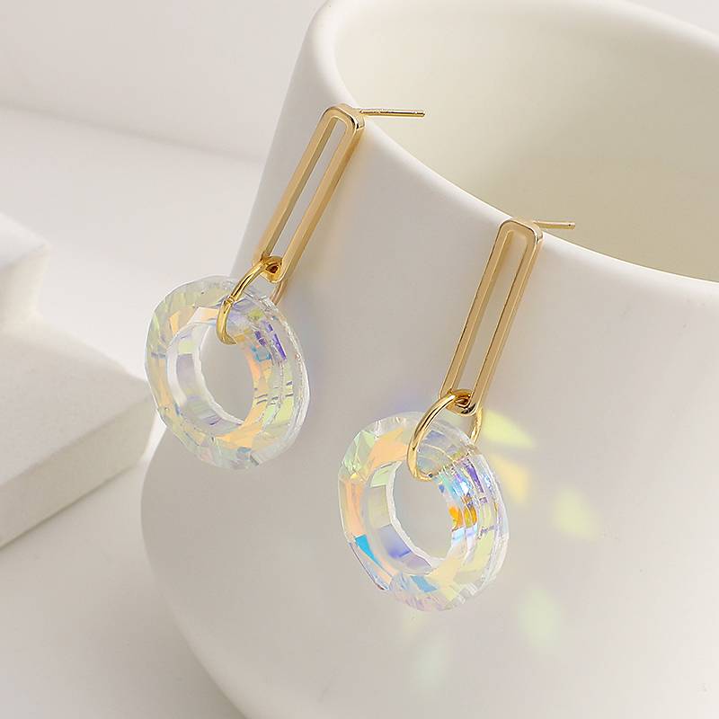 Boucles d'Oreilles Coréennes Or & Lumière 2